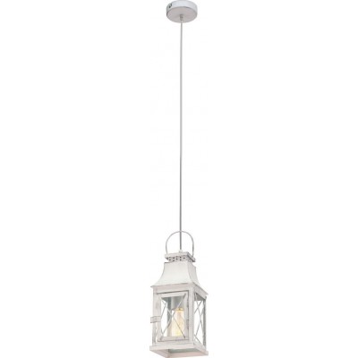 吊灯 Eglo Lisburn 60W 立方体 形状 110×12 cm. 客厅, 厨房 和 饭厅. 复古的 和 优质的 风格. 钢 和 玻璃. 灰色的 颜色