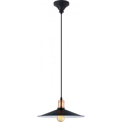 54,95 € Envio grátis | Lâmpada pendurada Eglo Bridport 60W Ø 36 cm. Aço. Cor cobre, dourado e preto