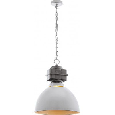 Lampada a sospensione Eglo Rockingham 60W Forma Conica Ø 46 cm. Soggiorno, cucina e sala da pranzo. Stile sofisticato e design. Acciaio. Colore d'oro, grigio e oro rosa