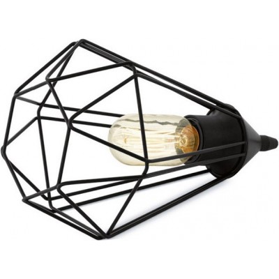 29,95 € Free Shipping | Table lamp Eglo Tarbes 60W Ø 17 cm. Steel. Black Color