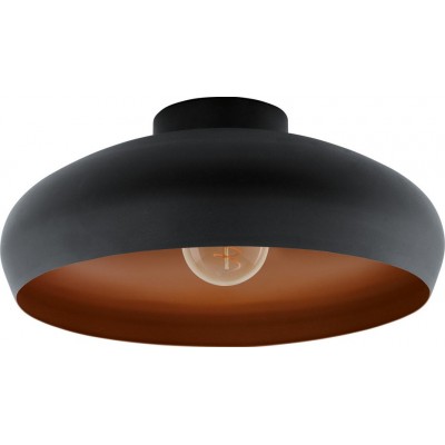 78,95 € Free Shipping | Ceiling lamp Eglo Mogano 60W Ø 40 cm. Steel. Copper, golden and black Color