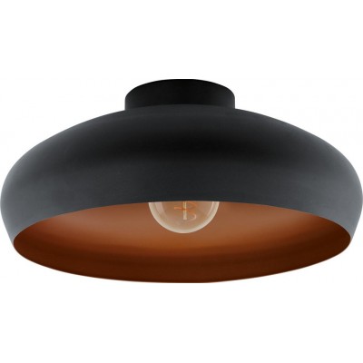 82,95 € Free Shipping | Ceiling lamp Eglo Mogano 60W Spherical Shape Ø 40 cm. Kitchen and office. Sophisticated Style. Steel. Copper, golden and black Color
