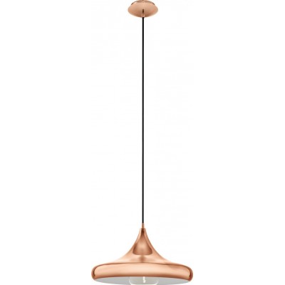 124,95 € Spedizione Gratuita | Lampada a sospensione Eglo Coretto 2 60W Ø 40 cm. Acciaio. Colore rame e d'oro