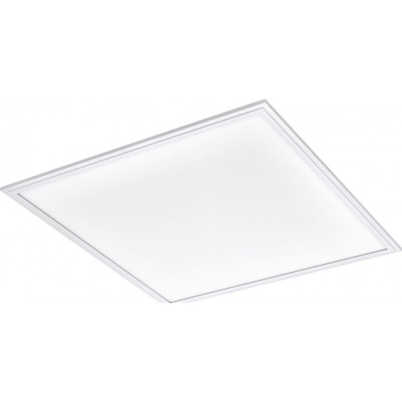 169,95 € 免费送货 | LED面板 Eglo Salobrena C LED 2700K 非常温暖的光. 正方形 形状 60×60 cm. 天花灯 凉爽的 风格. 铝 和 塑料. 白色的 颜色