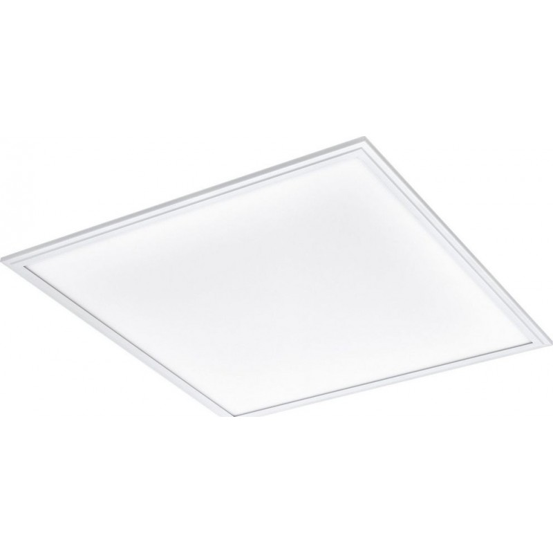 169,95 € 送料無料 | LEDパネル Eglo Salobrena C LED 2700K とても暖かい光. 平方 形状 60×60 cm. シーリングライト 涼しい スタイル. アルミニウム そして プラスチック. 白い カラー