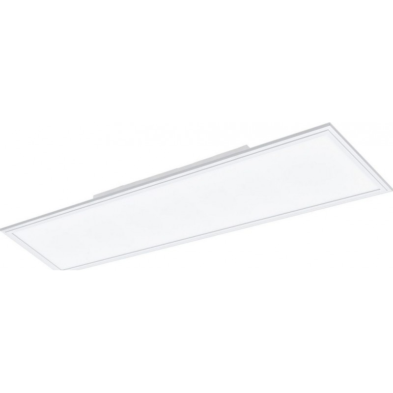 169,95 € 免费送货 | LED面板 Eglo Salobrena C LED 2700K 非常温暖的光. 拉长的 形状 120×30 cm. 天花灯 凉爽的 风格. 铝 和 塑料. 白色的 颜色