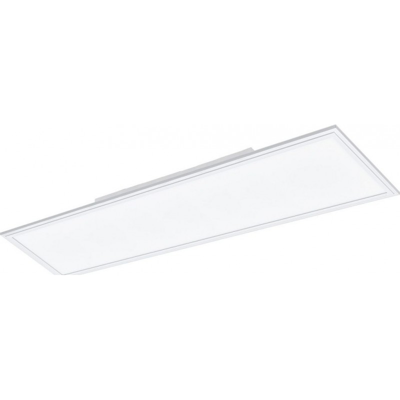 169,95 € Envío gratis | Panel LED Eglo Salobrena C LED 2700K Luz muy cálida. Forma Alargada 120×30 cm. Lámpara de techo Estilo cool. Aluminio y Plástico. Color blanco