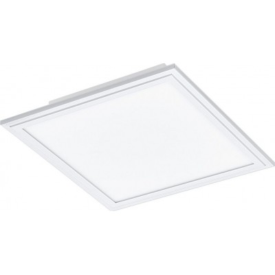 59,95 € Envío gratis | Panel LED Eglo Salobrena 2 LED 4000K Luz neutra. Forma Cuadrada 30×30 cm. Lámpara de techo Cocina, baño y oficina. Estilo moderno. Aluminio y Plástico. Color blanco