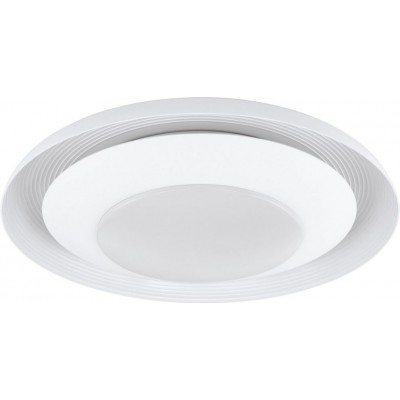209,95 € Free Shipping | Indoor ceiling light Eglo Canicosa 1 2700K Very warm light. Round Shape Ø 49 cm. Kitchen and bathroom. Design Style. Steel and plastic. White Color