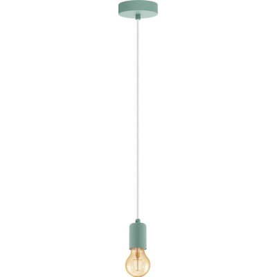 吊灯 Eglo Yorth P 球形 形状 Ø 10 cm. 客厅 和 饭厅. 复古的 和 凉爽的 风格. 钢. 绿色的 颜色
