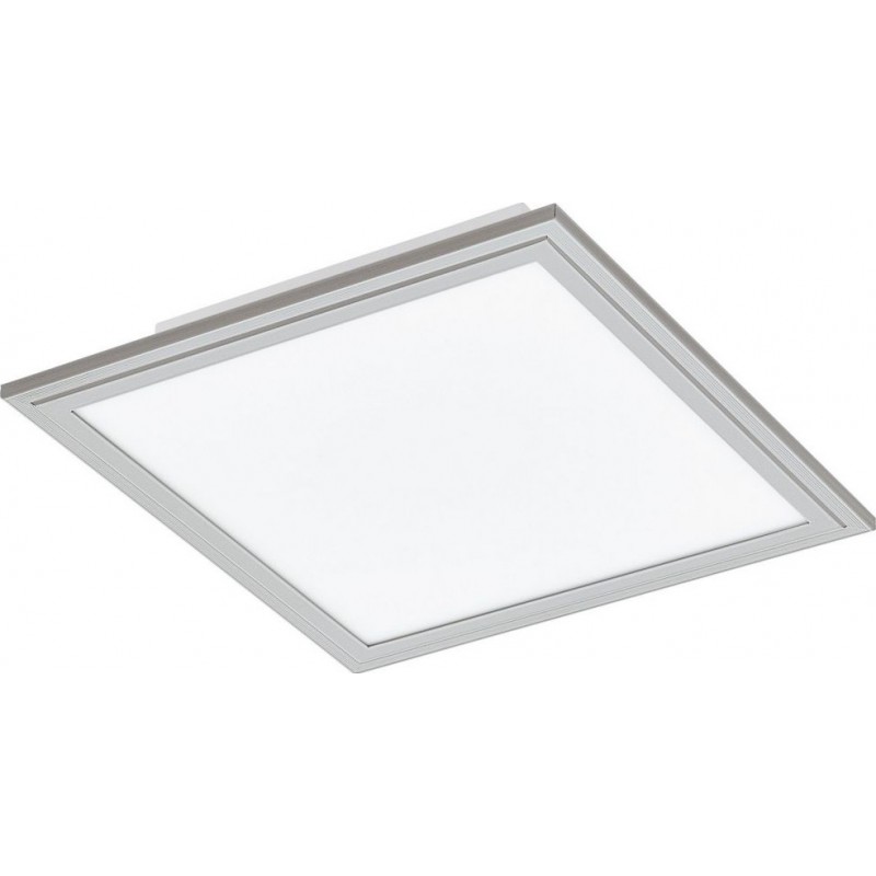 59,95 € Free Shipping | LED panel Eglo Salobrena 2 LED 4000K Neutral light. Square Shape 30×30 cm. Ceiling light Kitchen, bathroom and office. Modern Style. Aluminum and Plastic. Aluminum, white, gray and silver Color
