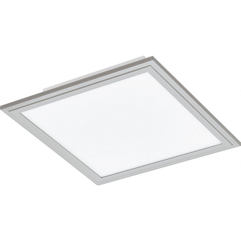 59,95 € Envío gratis | Panel LED Eglo Salobrena 2 LED 4000K Luz neutra. Forma Cuadrada 30×30 cm. Lámpara de techo Cocina, baño y oficina. Estilo moderno. Aluminio y Plástico. Color aluminio, blanco, gris y plata