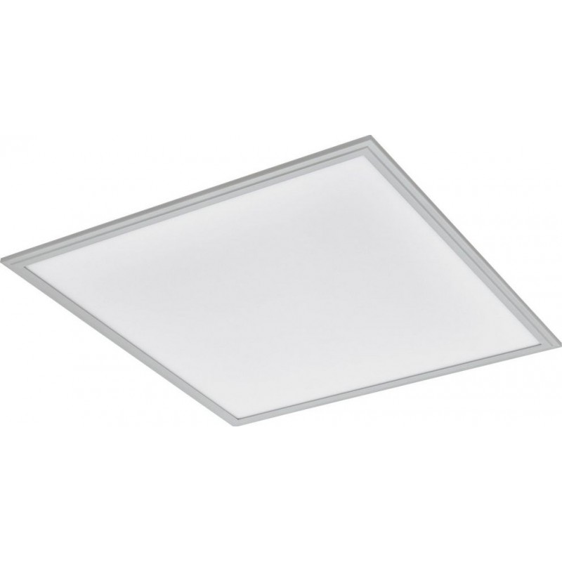 89,95 € Free Shipping | LED panel Eglo Salobrena 2 LED 4000K Neutral light. Square Shape 60×60 cm. Kitchen, bathroom and office. Modern Style. Aluminum and Plastic. Aluminum, white, gray and silver Color