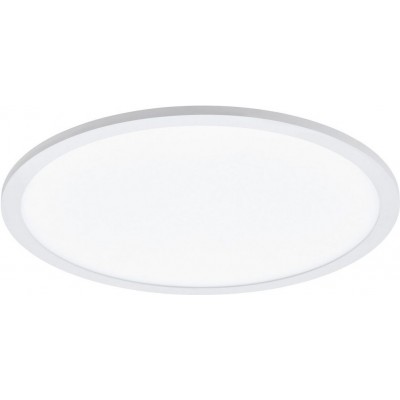 155,95 € Free Shipping | Indoor spotlight Eglo Sarsina A Round Shape Ø 45 cm. Ceiling light Kitchen, bathroom and office. Modern Style. Aluminum and plastic. White Color