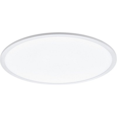 206,95 € Free Shipping | Indoor spotlight Eglo Sarsina A Round Shape Ø 60 cm. Ceiling light Kitchen, bathroom and office. Modern Style. Aluminum and plastic. White Color
