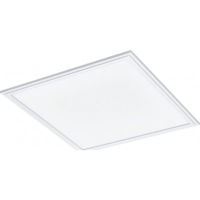 131,95 € Free Shipping | Indoor spotlight Eglo Salobrena A Square Shape 45×45 cm. Ceiling light Kitchen. Modern Style. Aluminum and plastic. White Color