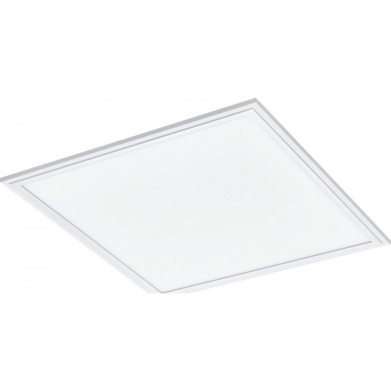 151,95 € Envío gratis | Panel LED Eglo Salobrena A LED Forma Cuadrada 45×45 cm. Lámpara de techo Cocina. Estilo moderno. Aluminio y Plástico. Color blanco