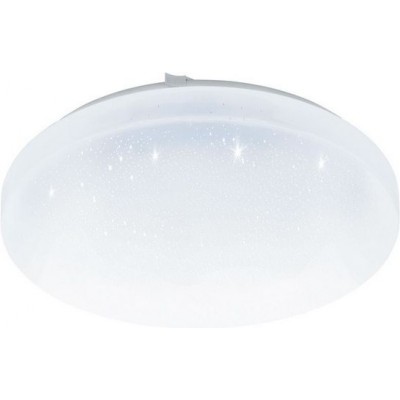 Outdoor lamp Eglo Frania A 2700K Very warm light. Spherical Shape Ø 30 cm. Wall and ceiling lamp Terrace, garden and pool. Modern and design Style. Steel and plastic. White Color