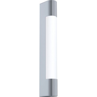 家具の照明 Eglo Tragacete 細長い 形状 35×7 cm. ミラーランプ ベッドルーム, ロビー そして バスルーム. モダン そして 設計 スタイル. 鋼, ステンレス鋼 そして プラスチック. 白い, メッキクローム そして 銀 カラー
