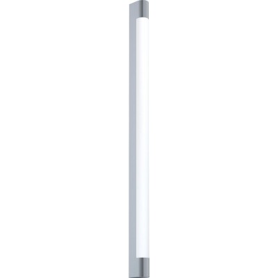 136,95 € Free Shipping | Furniture lighting Eglo Tragacete 90×7 cm. Mirror lamp Steel, stainless steel and plastic. White, plated chrome and silver Color