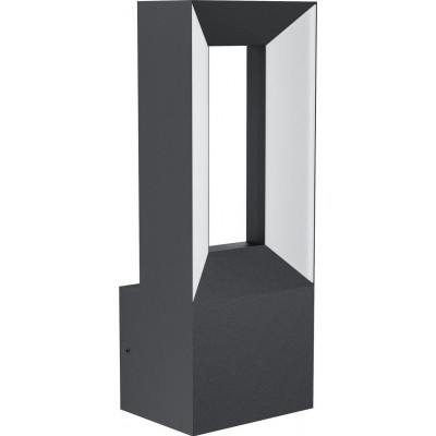 99,95 € Free Shipping | Outdoor wall light Eglo Riforano Cubic Shape 29×11 cm. Terrace, garden and pool. Modern, design and cool Style. Aluminum and Plastic. White and black Color