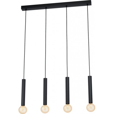 Lampe à suspension Eglo Cortenova 110×84 cm. Acier. Couleur noir