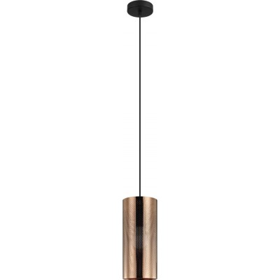 Lámpara colgante Eglo Tabiago Ø 13 cm. Acero. Color dorado, negro y oro rosa