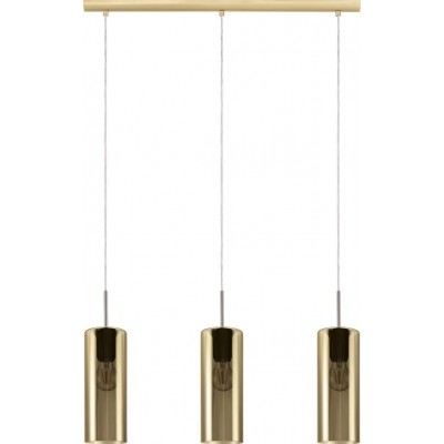 114,95 € Envoi gratuit | Lampe à suspension Eglo Selvino 110×71 cm. Acier. Couleur dorée, nickel et nickel mat