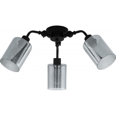 133,95 € Envoi gratuit | Projecteur d'intérieur Eglo Forestburg Ø 67 cm. Plafonnier Acier. Couleur noir et noir transparent