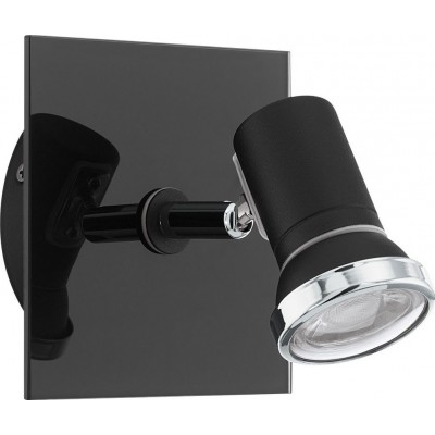 31,95 € Envoi gratuit | Projecteur d'extérieur Eglo Tamara 1 12×12 cm. Acier et verre. Couleur chromé, noir et argent