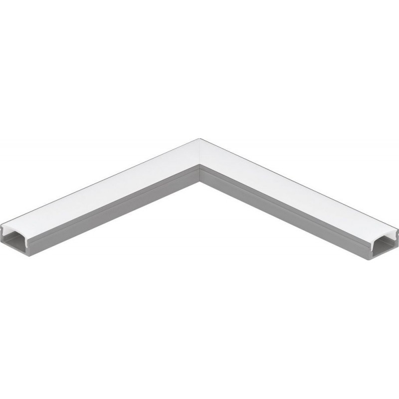 5,95 € Free Shipping | Decorative lighting Eglo Surface Profile 1 11 cm. Surface profiles for lighting Aluminum. Aluminum and silver Color