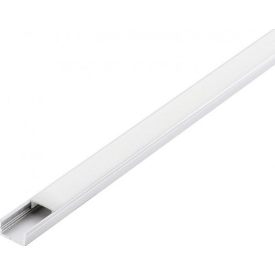 13,95 € Free Shipping | Lighting fixtures Eglo Surface Profile 1 100×2 cm. Surface profiles for lighting Aluminum and Plastic. White Color