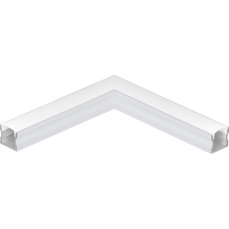 8,95 € Envío gratis | Accesorios de iluminación Eglo Surface Profile 2 11 cm. Perfilería de superficie para iluminación Aluminio. Color blanco
