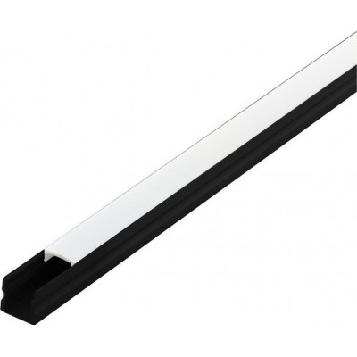 Accesorios de iluminación Eglo Surface Profile 2 100×2 cm. Perfilería de superficie para iluminación Aluminio y Plástico. Color blanco y negro