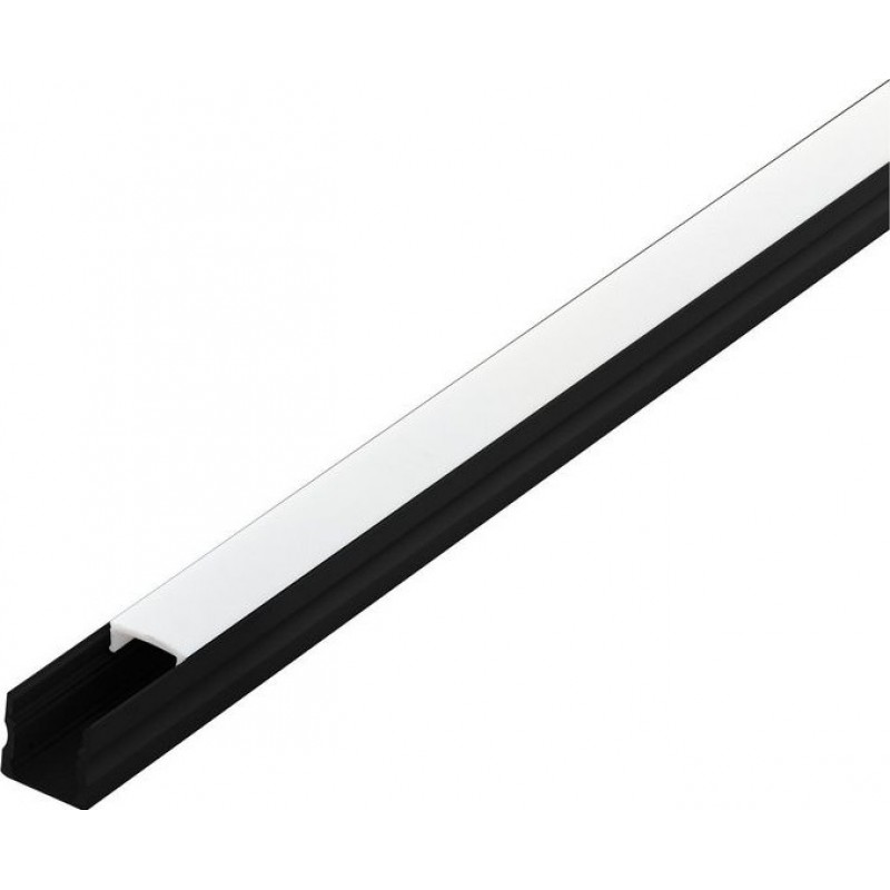 15,95 € Free Shipping | Decorative lighting Eglo Surface Profile 2 100×2 cm. Surface profiles for lighting Aluminum and plastic. White and black Color
