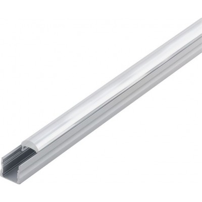Accesorios de iluminación Eglo Surface Profile 3 100×2 cm. Perfilería de superficie para iluminación Aluminio y Plástico. Color aluminio y plata