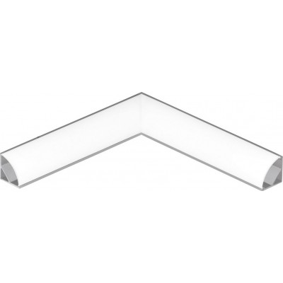 8,95 € Free Shipping | Lighting fixtures Eglo Corner Profile 1 11 cm. Profiles for lighting Aluminum. Aluminum and silver Color
