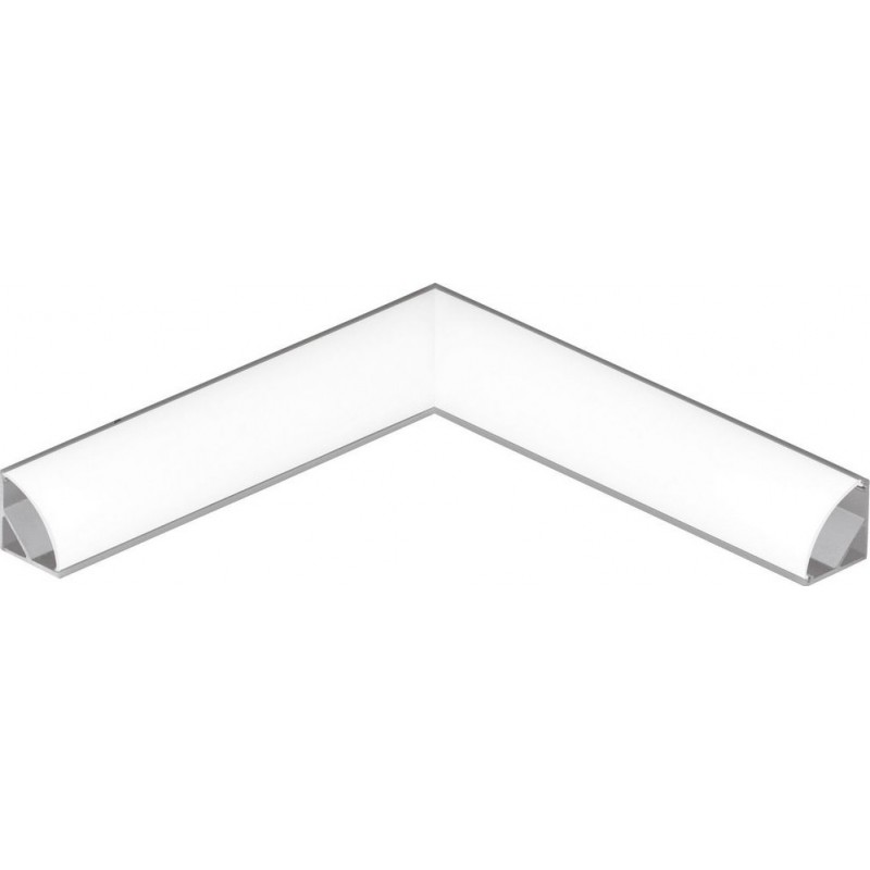 8,95 € Kostenloser Versand | Leuchten Eglo Corner Profile 1 11 cm. Profile für die Beleuchtung Aluminium. Aluminium und silber Farbe