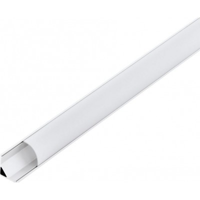 15,95 € Free Shipping | Lighting fixtures Eglo Corner Profile 1 100×2 cm. Profiles for lighting Aluminum and Plastic. White Color