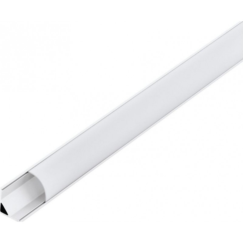 15,95 € Envío gratis | Accesorios de iluminación Eglo Corner Profile 1 100×2 cm. Perfilería para iluminación Aluminio y Plástico. Color blanco
