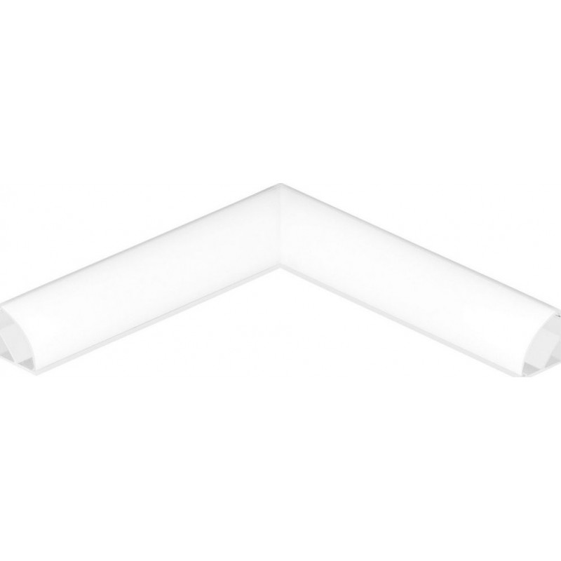 8,95 € Envío gratis | Accesorios de iluminación Eglo Corner Profile 1 11 cm. Perfilería para iluminación Aluminio. Color blanco