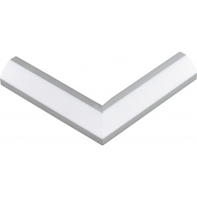 Accesorios de iluminación Eglo Corner Profile 2 11 cm. Perfilería para iluminación Aluminio. Color aluminio y plata