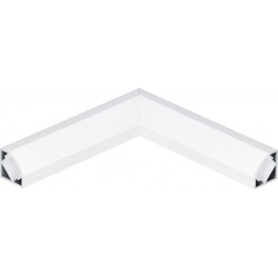 9,95 € 免费送货 | 照明灯具 Eglo Corner Profile 2 11 cm. 照明配置文件 铝. 白色的 颜色