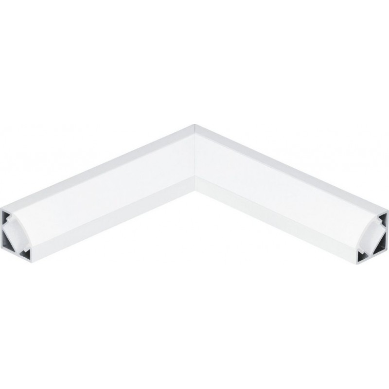 9,95 € Envío gratis | Accesorios de iluminación Eglo Corner Profile 2 11 cm. Perfilería para iluminación Aluminio. Color blanco