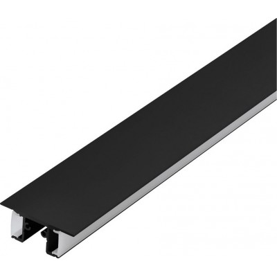 Accesorios de iluminación Eglo Surface Profile 4 100×5 cm. Perfilería de superficie para iluminación Aluminio y Plástico. Color negro y satinado