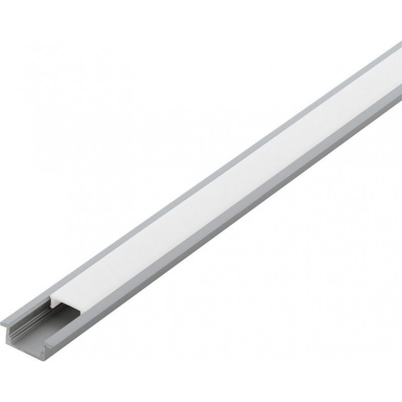 15,95 € Kostenloser Versand | Dekorative Beleuchtung Eglo Recessed Profile 1 100×2 cm. Einbauprofile für die Beleuchtung Aluminium und Plastik. Aluminium, weiß und silber Farbe