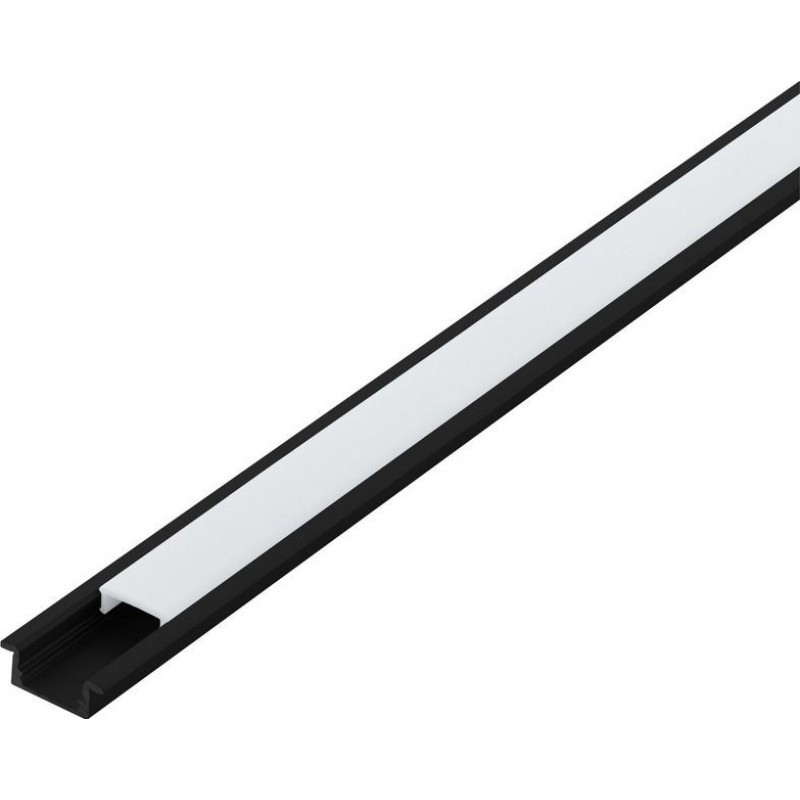 28,95 € 送料無料 | 照明器具 Eglo Recessed Profile 1 200×2 cm. 照明用の凹型プロファイル アルミニウム そして プラスチック. 白い そして ブラック カラー