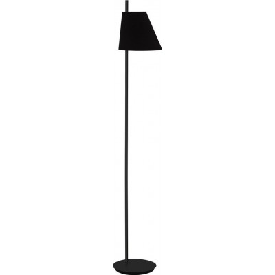 落地灯 Eglo Estaziona 锥 形状 150×26 cm. 客厅, 饭厅 和 卧室. 现代的, 设计 和 凉爽的 风格. 钢 和 纺织品. 黑色的 颜色