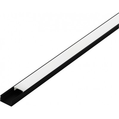 Apparecchi di illuminazione Eglo Surface Profile 1 200×2 cm. Profili di superficie per l'illuminazione Alluminio e Plastica. Colore bianca e nero