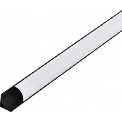 29,95 € 免费送货 | 照明灯具 Eglo Corner Profile 1 200×2 cm. 照明配置文件 铝 和 塑料. 白色的 和 黑色的 颜色